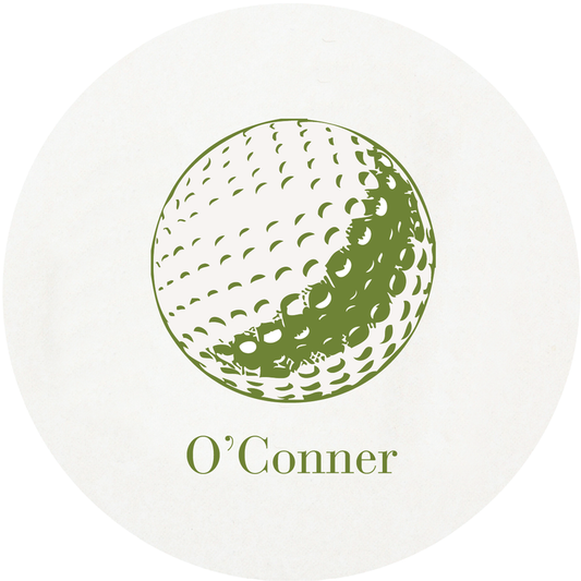 Letterpress Coaster -Golf