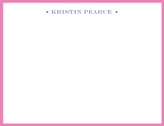 Mimi Paper Flat Note Personalized - Name with Dots