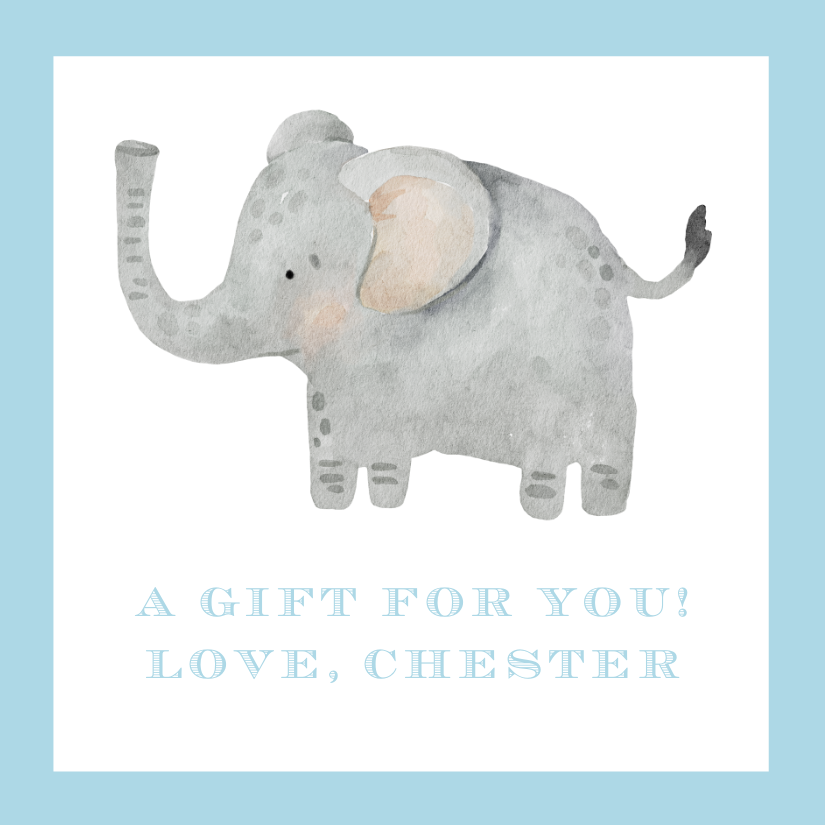 Mimi Paper Sticker - Elephant