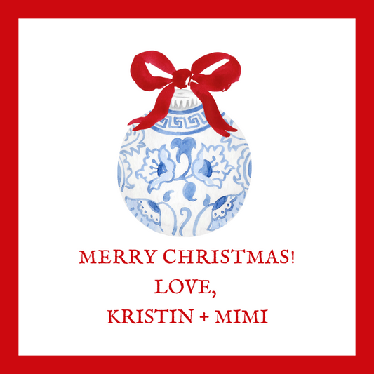 Mimi Paper Holiday Sticker - Chinoiserie Ornament 3