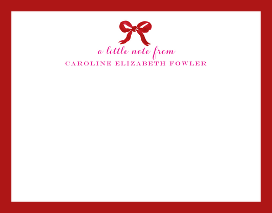 Mimi Paper Flat Note Personalized - a little note from...
