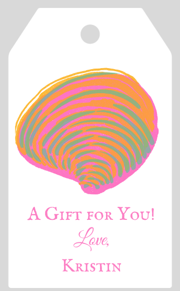 Mimi Paper Large Gift Tag Personalized - Shell 3