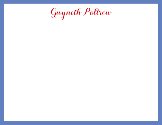 Mimi Paper Flat Note Personalized - Script Name