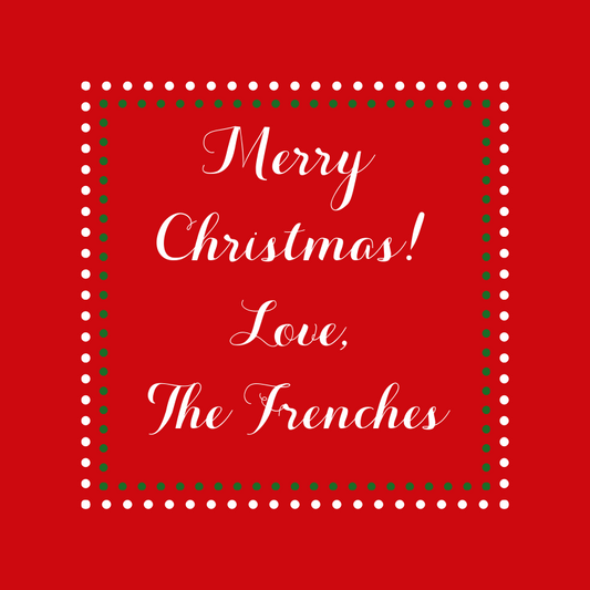 Mimi Paper Holiday Sticker - Merry Christmas Dot Border